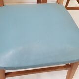 Suite of 4 vintage chairs 1950