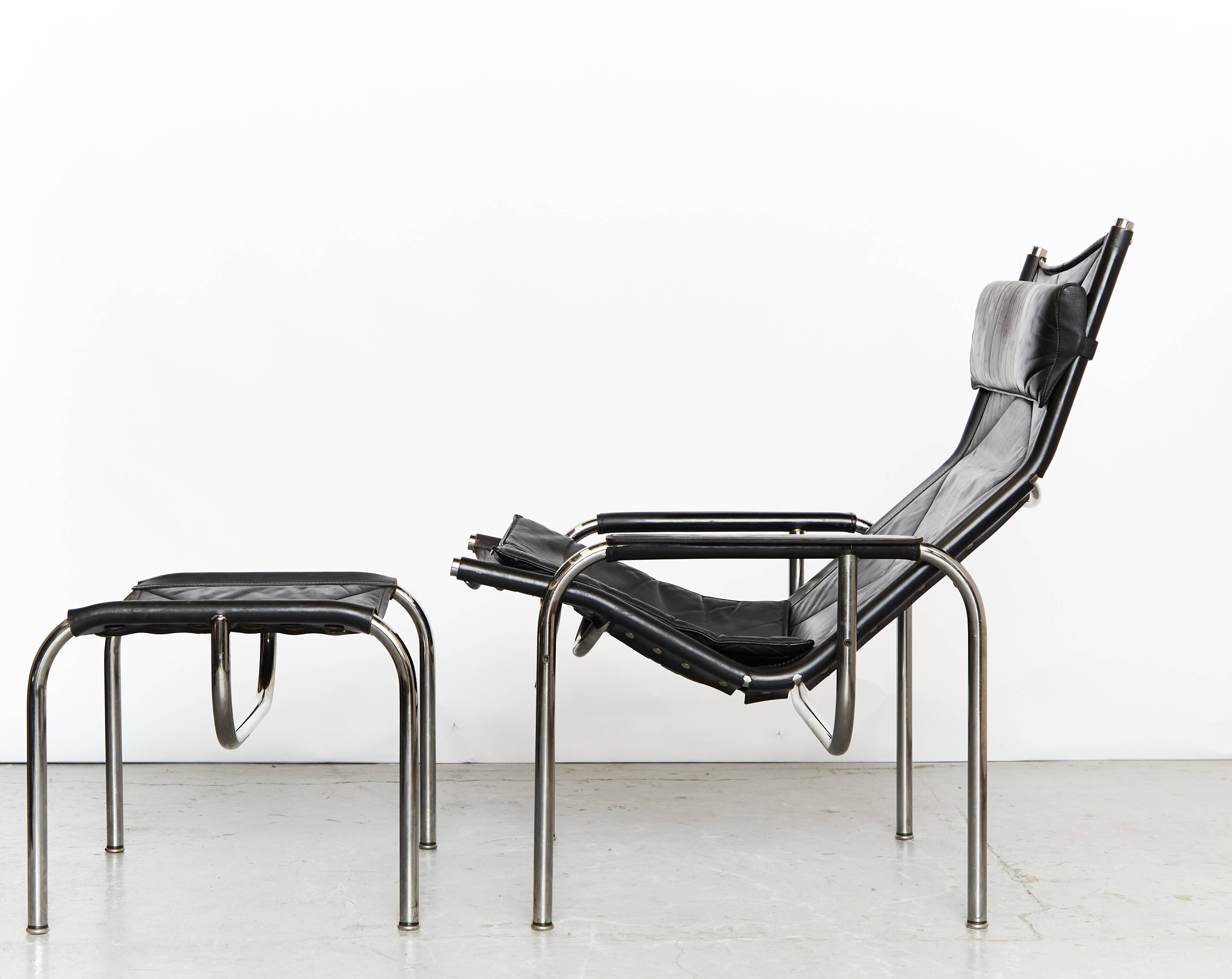 HE1106 et pouf HE1104 par Hans Eichenberger pour Strässle