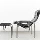 HE1106 et pouf HE1104 par Hans Eichenberger pour Strässle