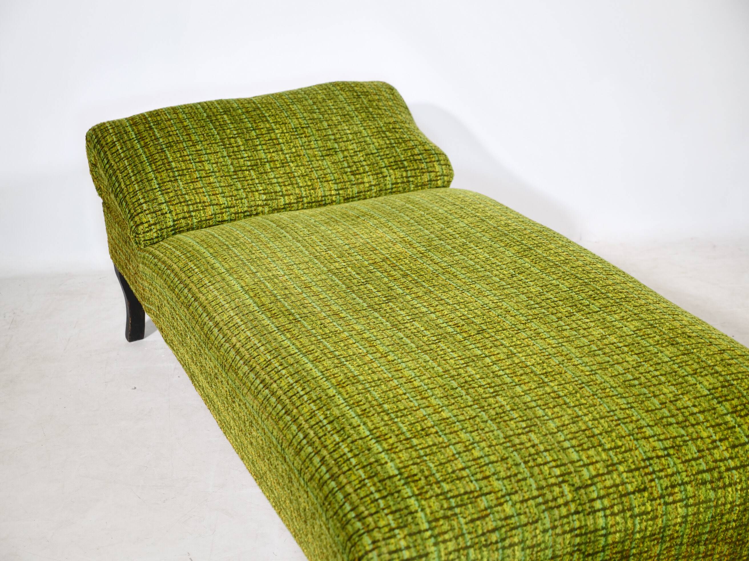 Mid-Century Daybed Chaise Lounge in Fabric, 1960s