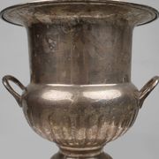 Antique Silver Plated Copper Champagne Bucket in Medicis Shape, 1890s