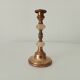 Antique brass and alabaster candlestick