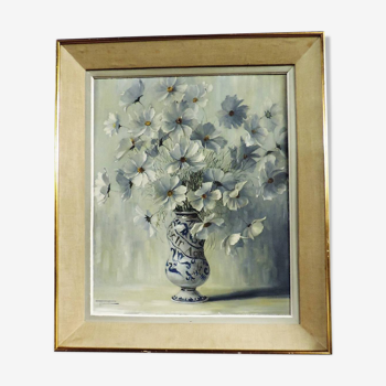 Oil on canvas Flowers by Elizabeth Rouvière 1908 - 1984