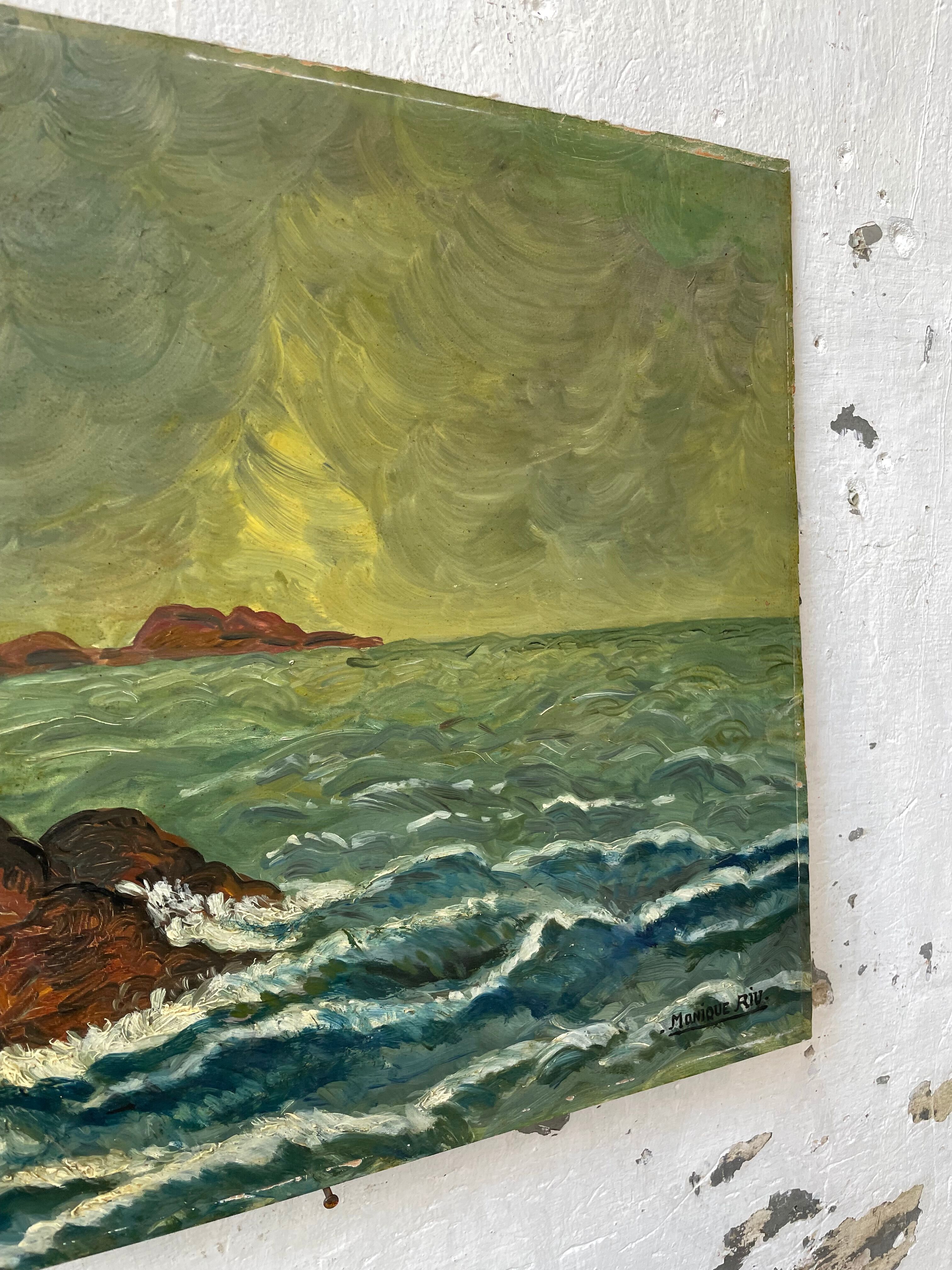 Sea oil paint 46 x 54 cm