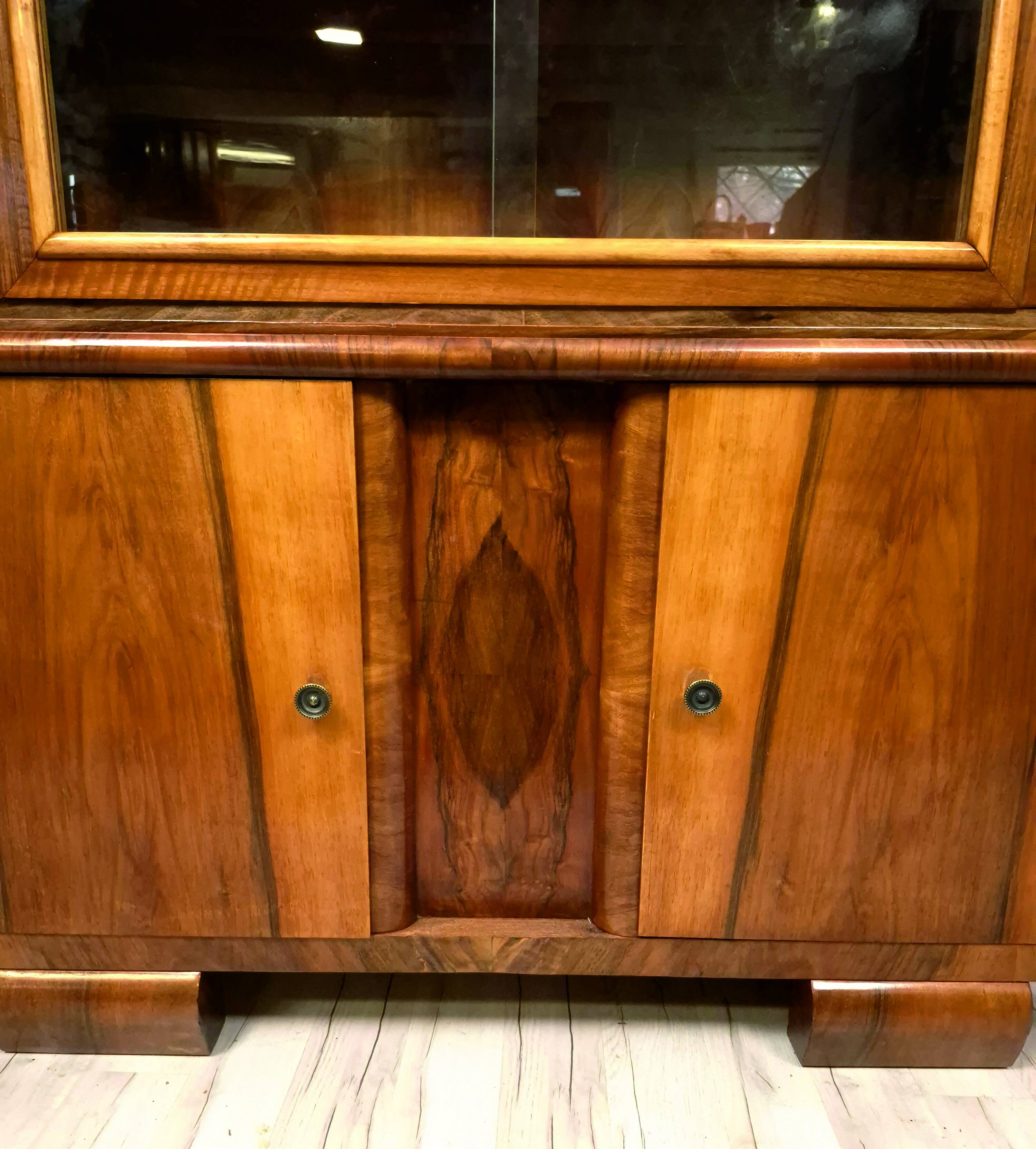 Renovated art deco display cabinet - credenz, 1930s