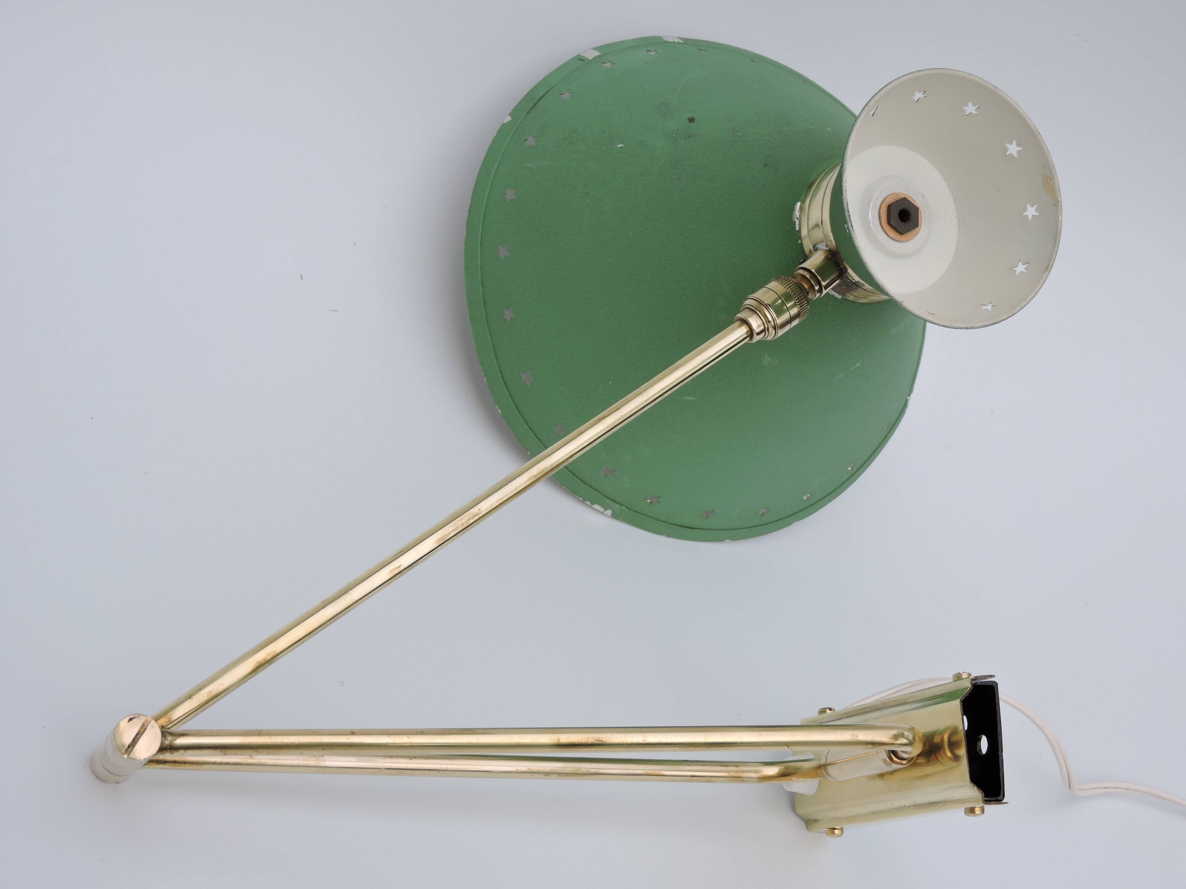 Diabolo wall lamp by René Mathieu, 1950