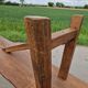 Lot de 2 bancs en orme massif par Aranjou