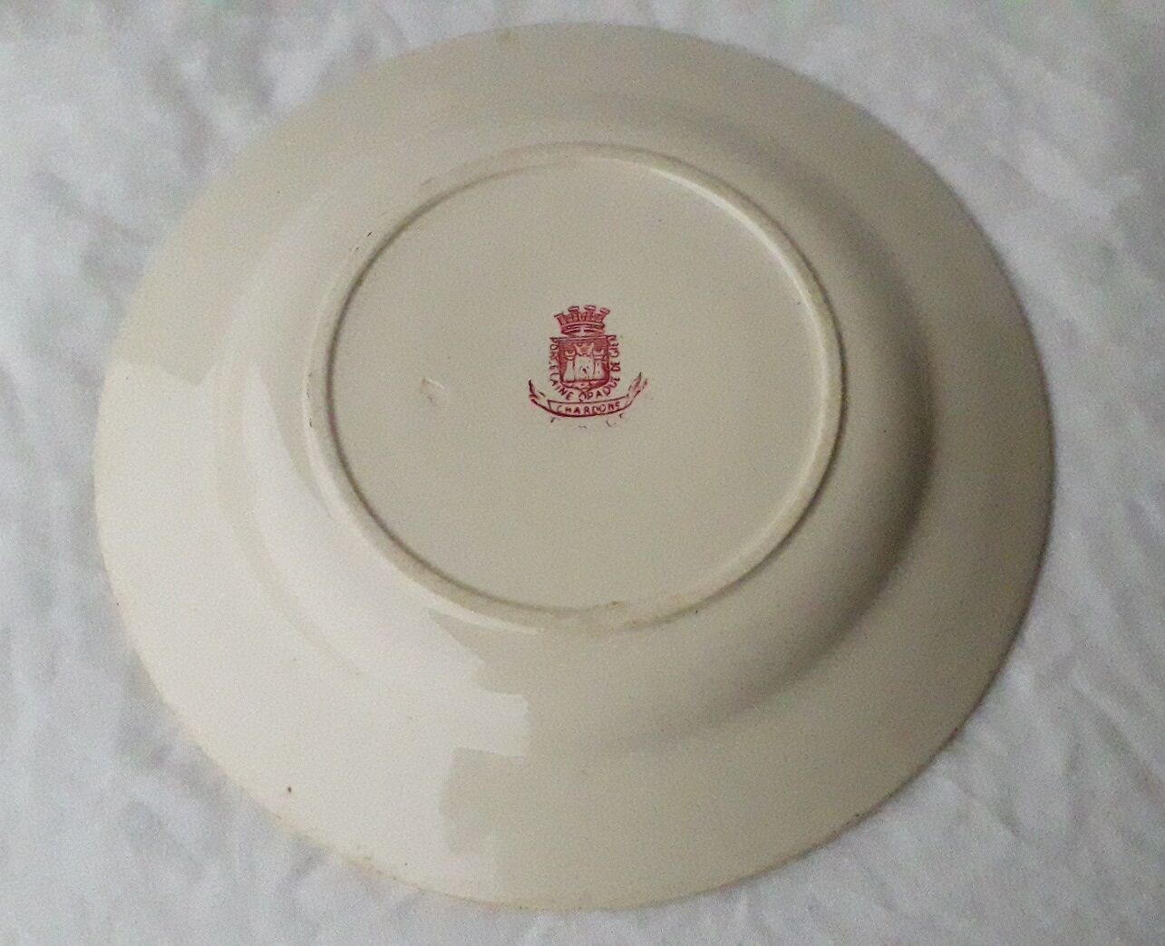 Plate Gien pink thistle