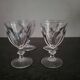 4 button-foot aperitif glasses model Rambouillet Christal d'Arques