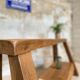 Workshop workbench in solid oak