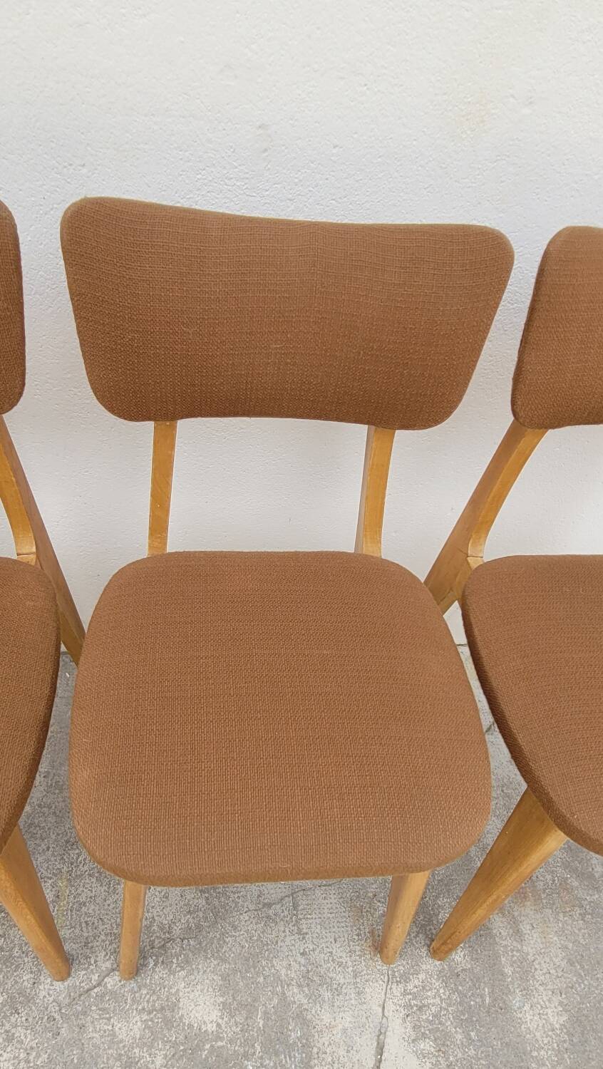 Series of 4 vintage chairs - 1950s