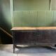 Large Heavy 18th Century Circa 1700 Primitive Carved Oak Sword Chest, Good