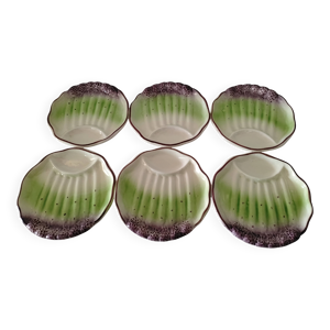 6 assiettes à asperges