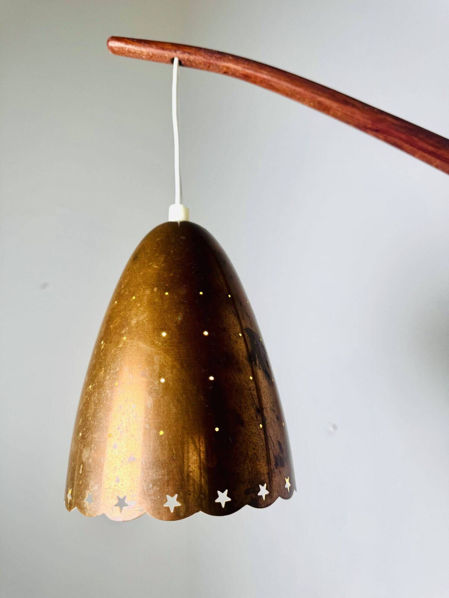 Swivel-Arm Perforated Brass Wall Lamp By Hans-Agne Jakobsson For Markaryd, Sweden, 1960S