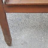 Drawing table wood and vintage metal