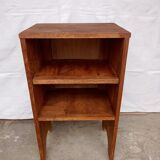 Bedside table in wooden slats