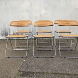 6 plia chairs by Giancarlo Piretti, Castelli circa 1967