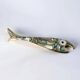 Fish bottle opener, abalone shell & alpaca, Mexico, 1980