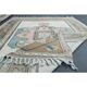 Vintage Turkish Hand-Knotted Wool Cotton Beige Area Rug 193x263