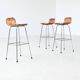 Charlotte Perriand leather bar stools Les Arcs Ski Resort France 1960