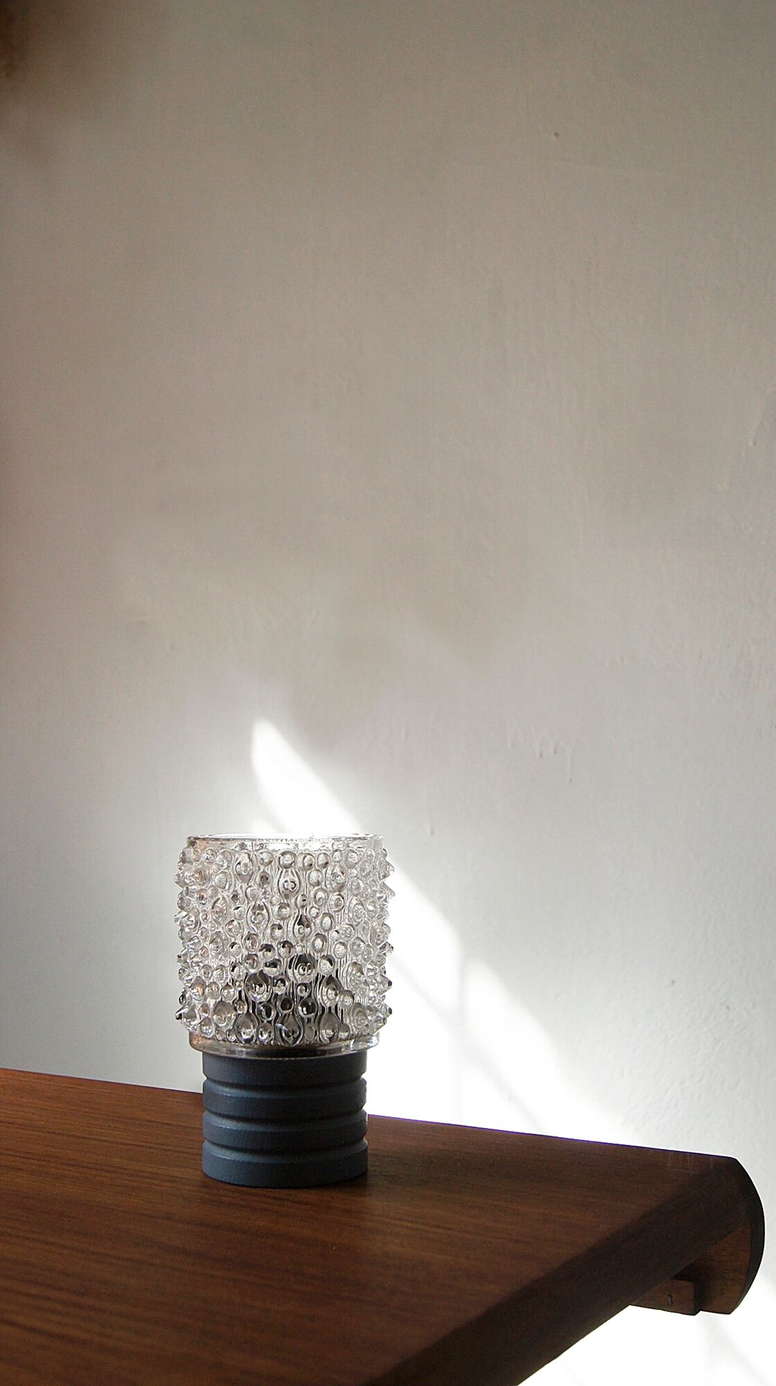 Mid-century blue table lamp, 1960s