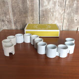 12 old candlesticks ikea design ehlen johansson white ceramic + box