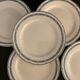 8 flat plates old Iron Earth, Salins, Condé service