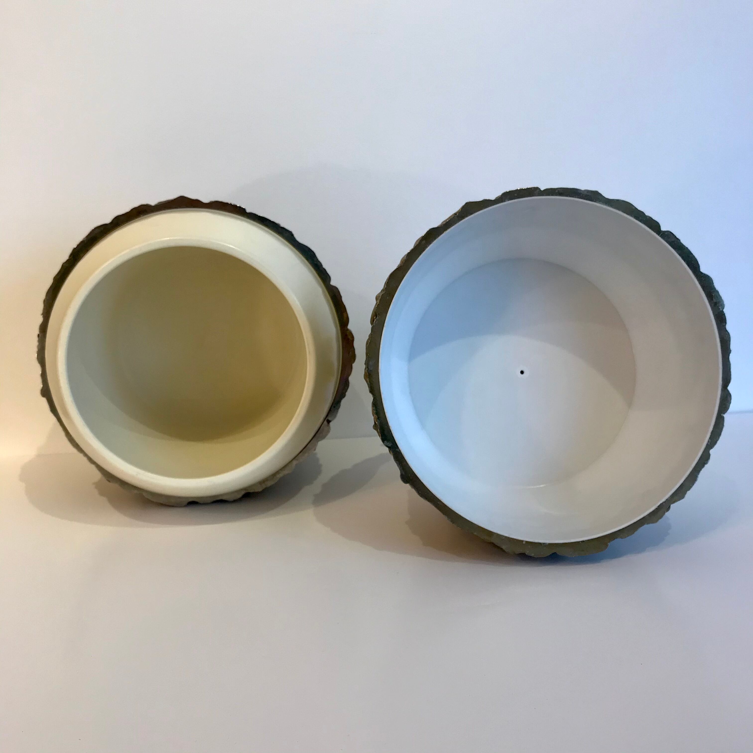 Pineapple ice bucket created by vintage Michel Dartois