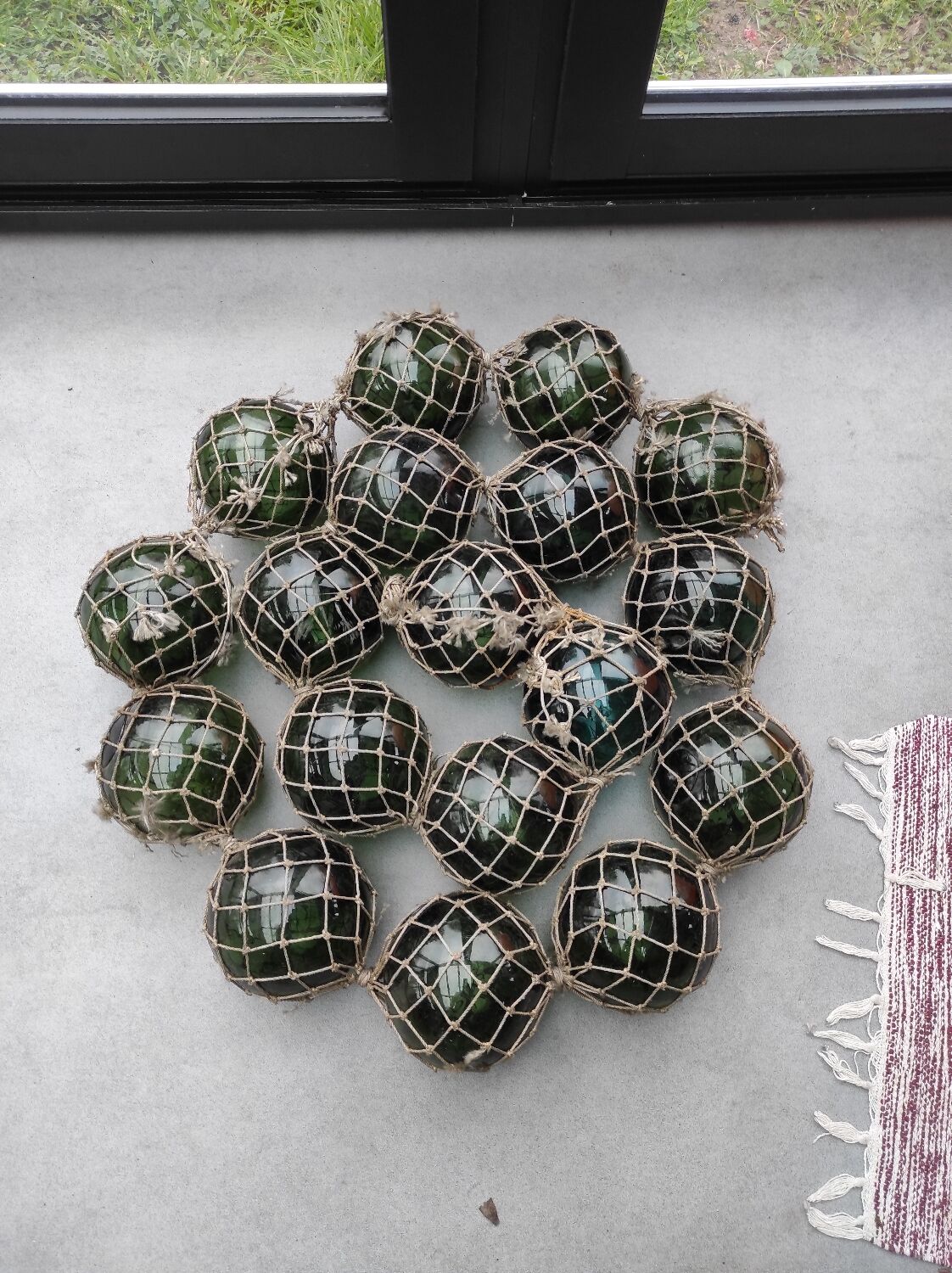 Fishermen's glass floats