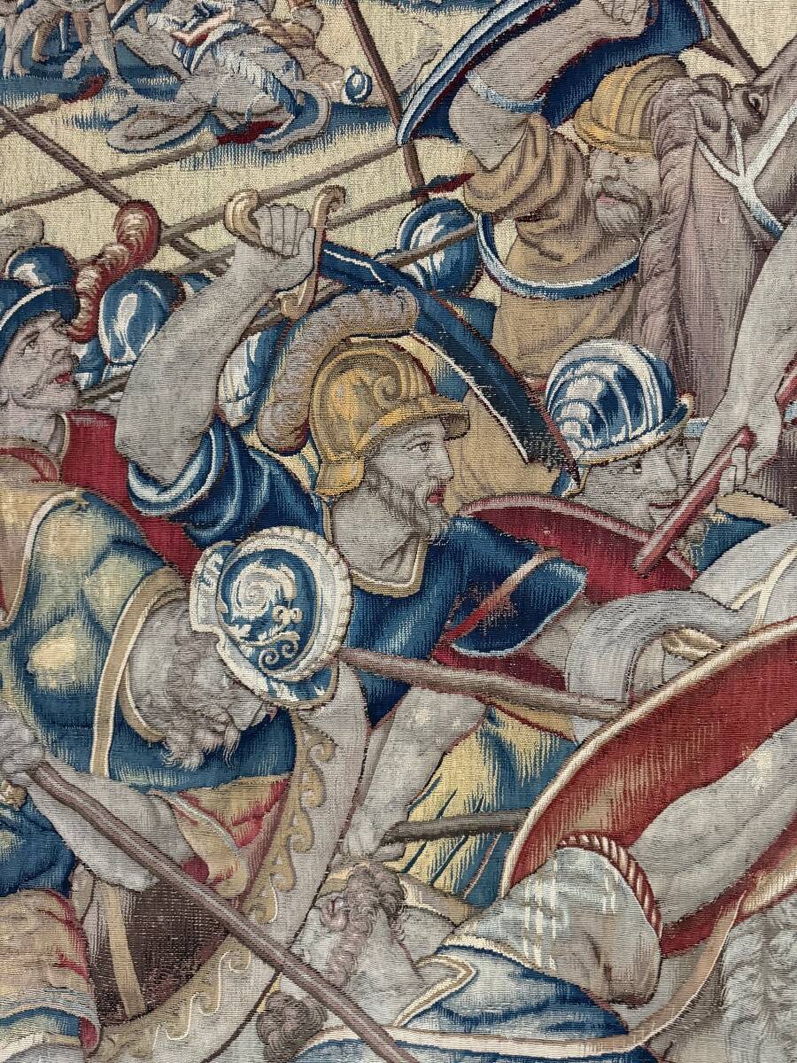 Brussels tapestry, battle scene, second half of the 16th century