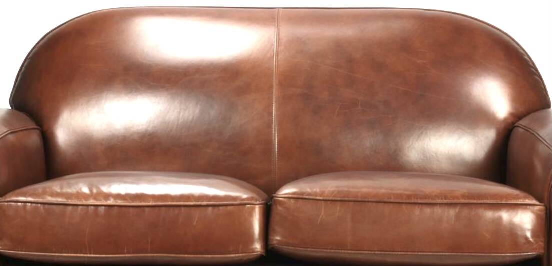 Vintage leather club sofa