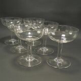Set of 6 champagne glasses
