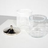 Sugar bowl by Josef Hoffmann for Bieffeplast, Italy, 1980s.