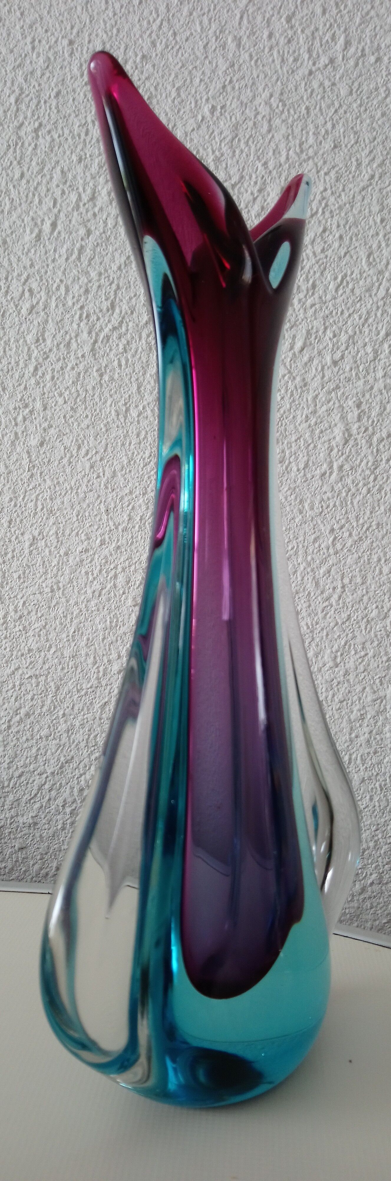 1960s Murano glass vase