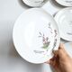 Lot de 6 assiettes à dessert de Bavière mobil décor fleurs roses