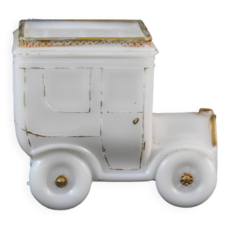 sugar bowl in fair opaline model Tacot car