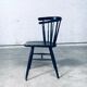 Mid-Century Scandinavian Design Curved Spindle Back Side Chair, Denmark, 1960s