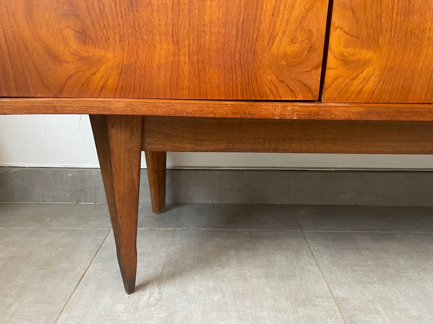 Very beautiful vintage Scandinavian teak sideboard