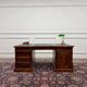 Classic English Desk Partnerdesk Black Leather