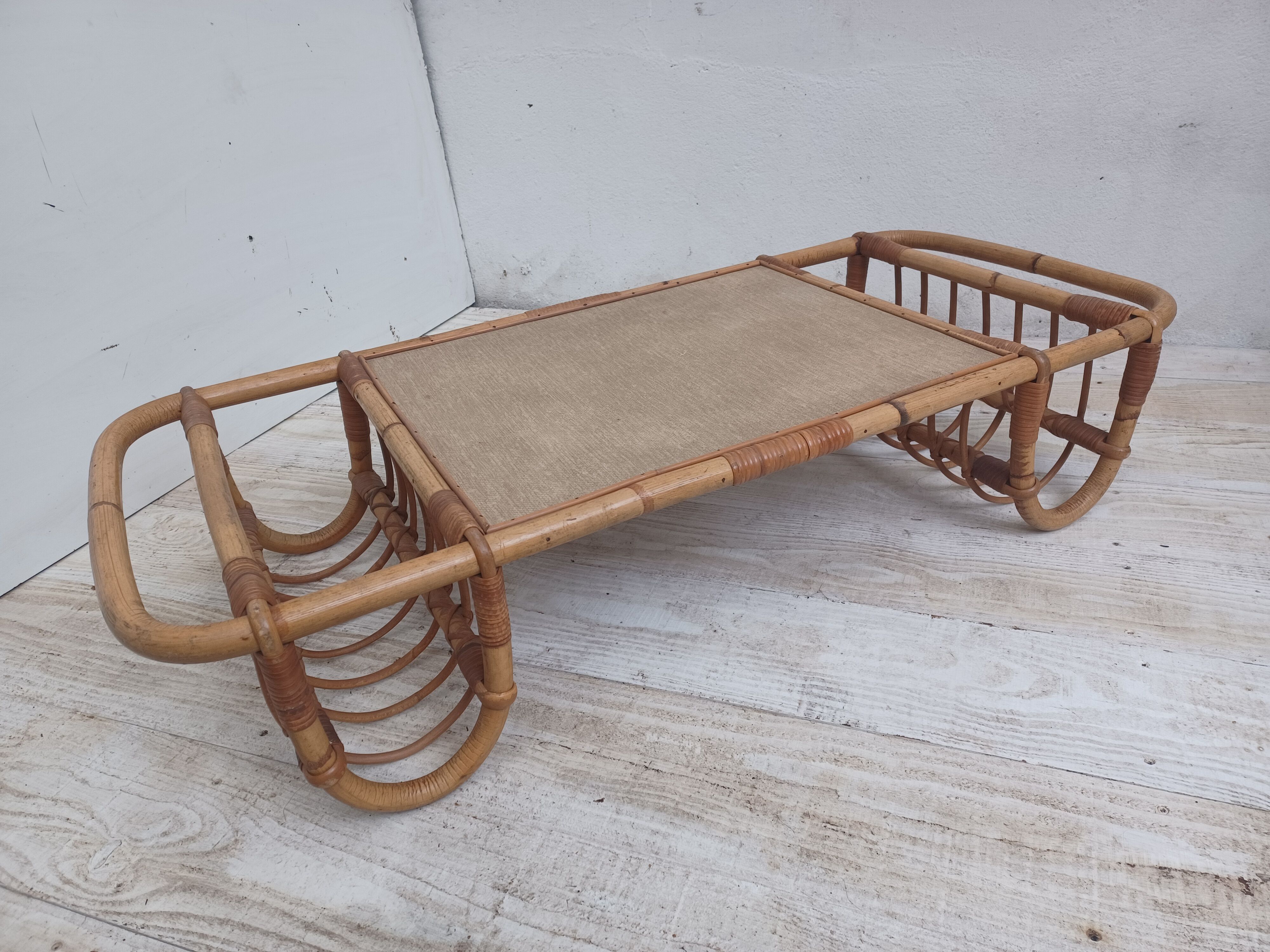 Rattan coffee table