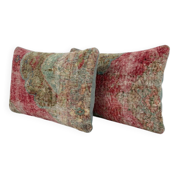 Set of 2 vintage Turkish cushion covers 41x61 cm