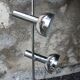 Lampadaire chrome 2 spots