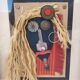 Painting work accumulation by Parviz Lak vintage art brut