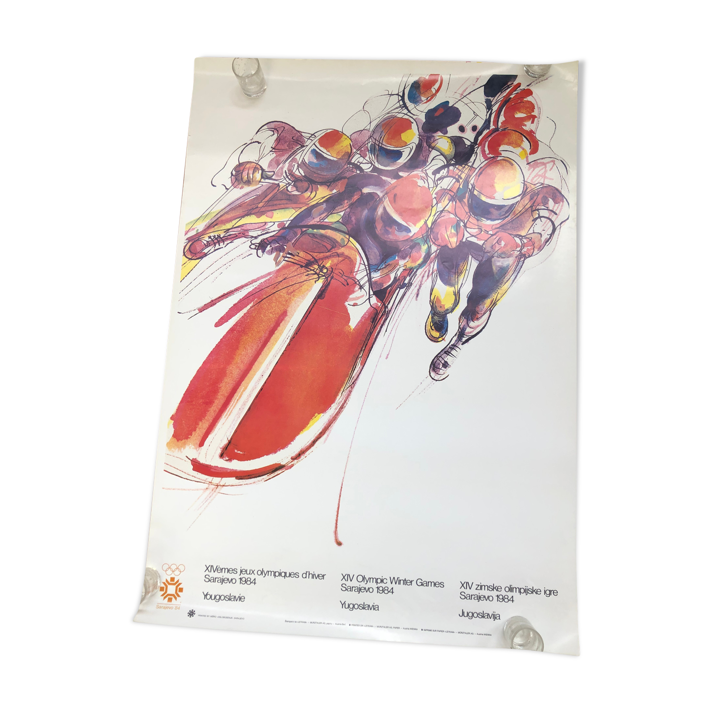 original poster jo Sarajevo 84 bobsled