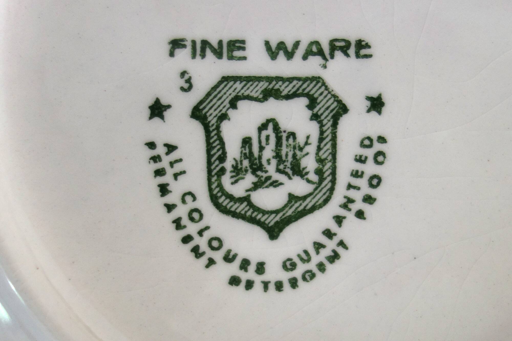 2 deep plates fine earthenware