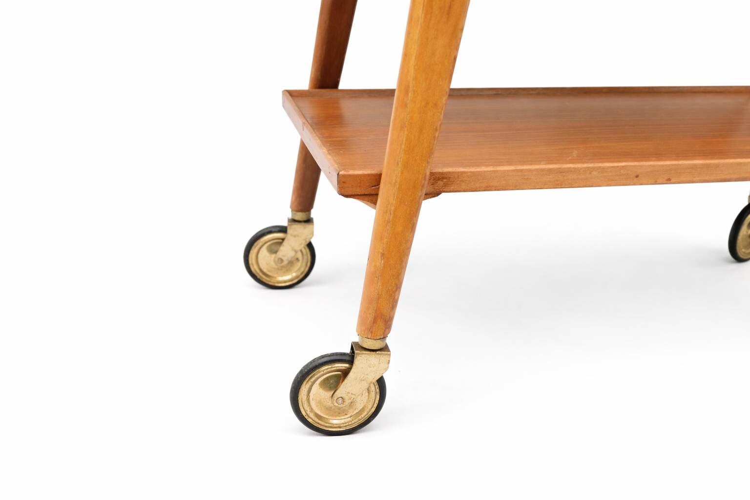 Mid-century German teak bar cart  Manufactured by Opal Furniture, 1960s