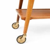 Mid-century German teak bar cart  Manufactured by Opal Furniture, 1960s