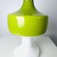 Sculptural Table Lamp In Green And Opal Glass By Dijkstra Lampen, The Netherlands 1960S