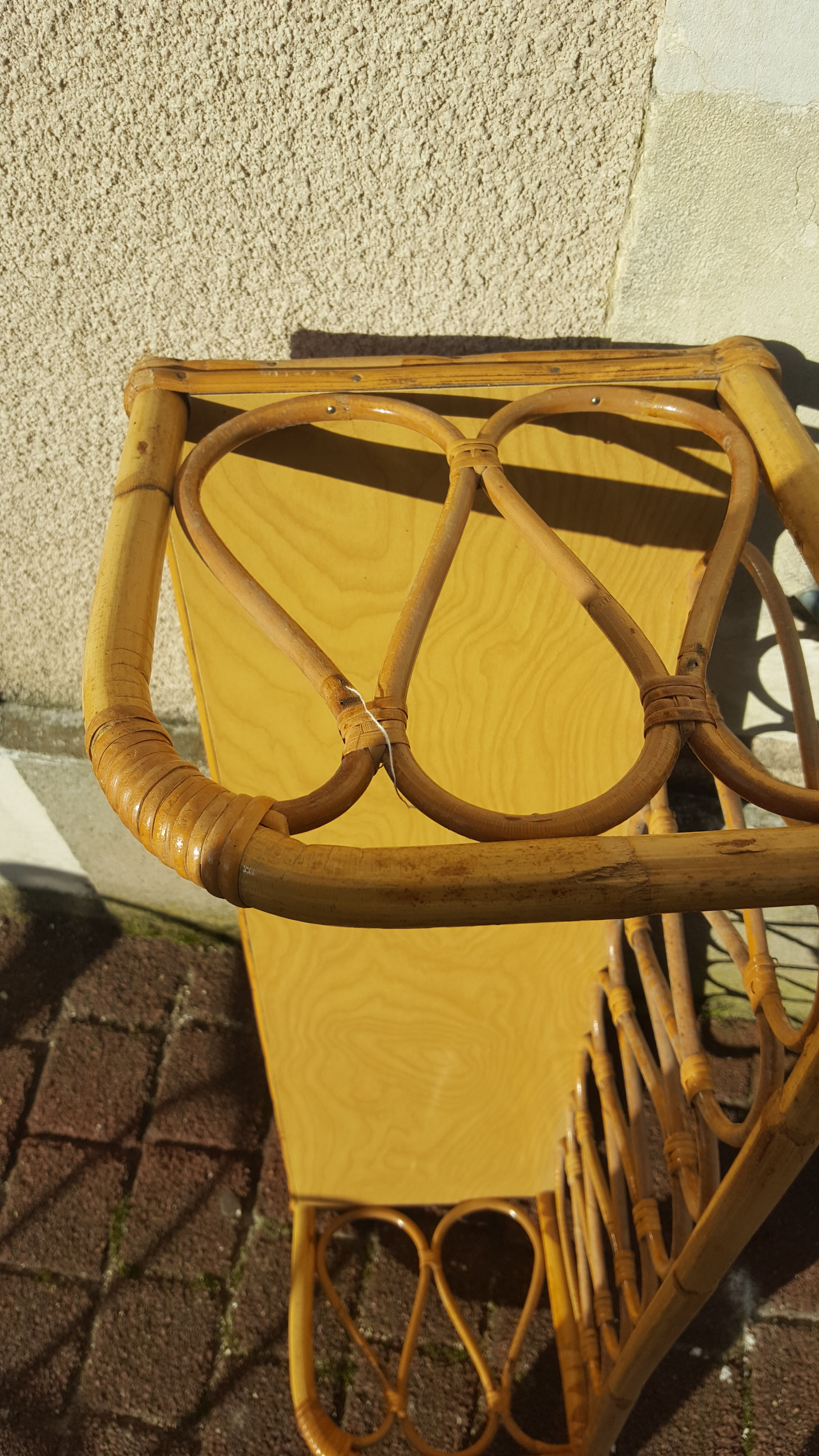 Large rattan shelf year 60