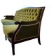 Canapé vintage vert mousse / chesterfield / canapé